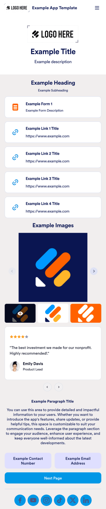 Example App Template