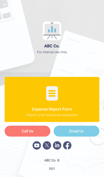 Expense Report App Template