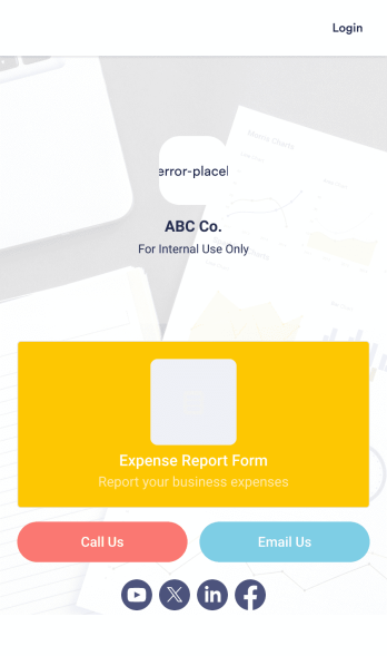 Expense Report App Template