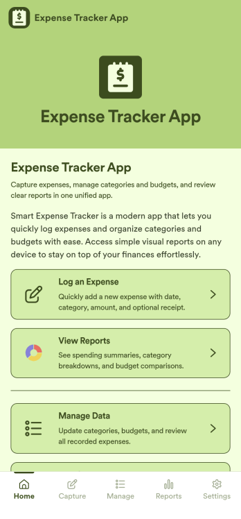 Expense Tracker App Template