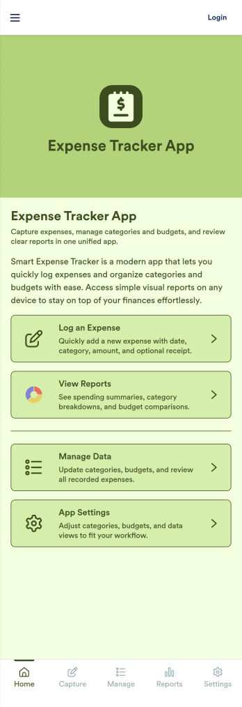 Expense Tracker App Template