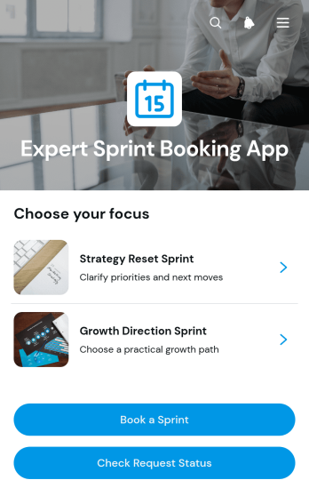 Expert Sprint Booking App Template