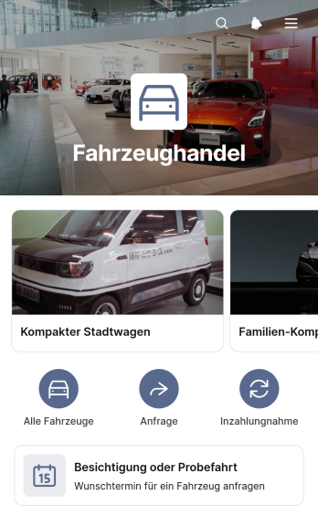 Fahrzeughändler-App