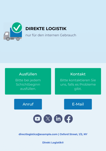Fahrzeuginspektion Checkliste Template