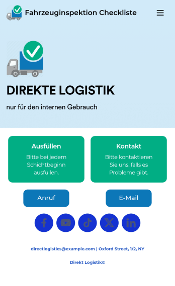 Fahrzeuginspektion Checkliste