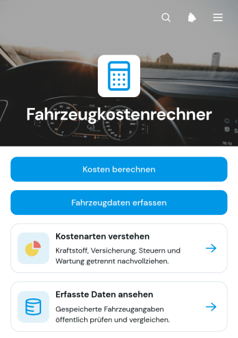 Fahrzeugkostenrechner-App