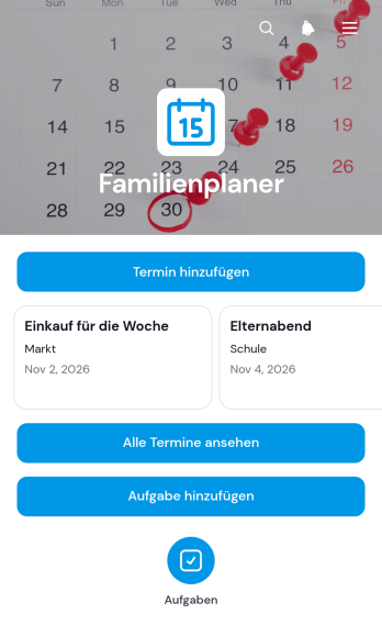 Familienplaner-App