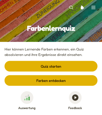 Farbenlernquiz-App