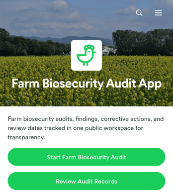 Farm Biosecurity Audit App Template