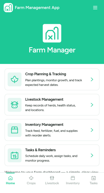 Farm Management App Template