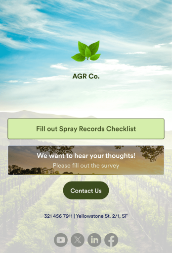 Farm Sprayer App Template