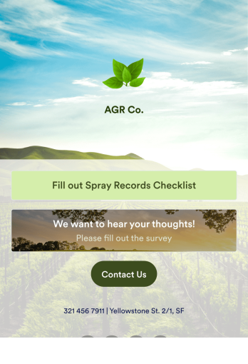 Farm Sprayer App Template