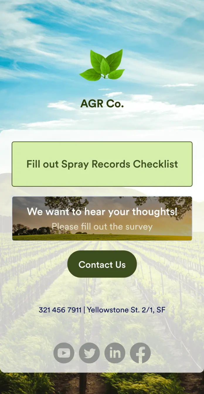 Farm Sprayer App