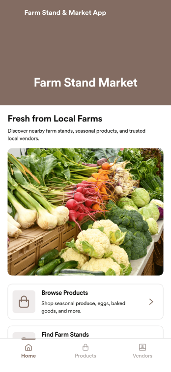 Farm Stand & Market App Template