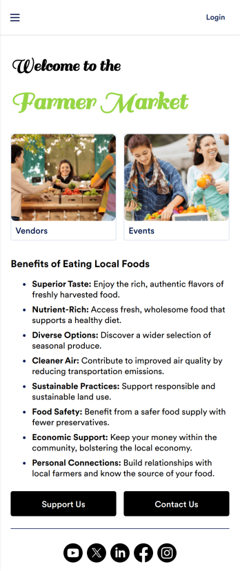 Farmer Market App Template