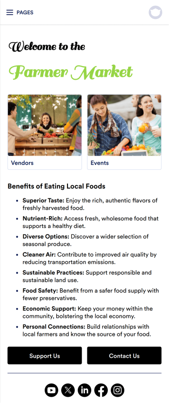 Farmer Market App Template