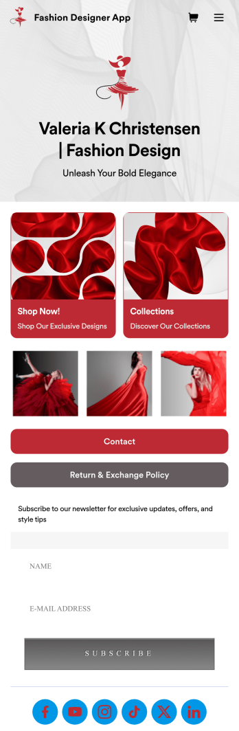 Fashion Designer App Template