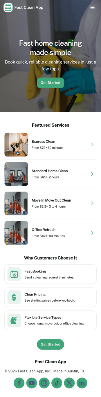 Fast Clean App Template