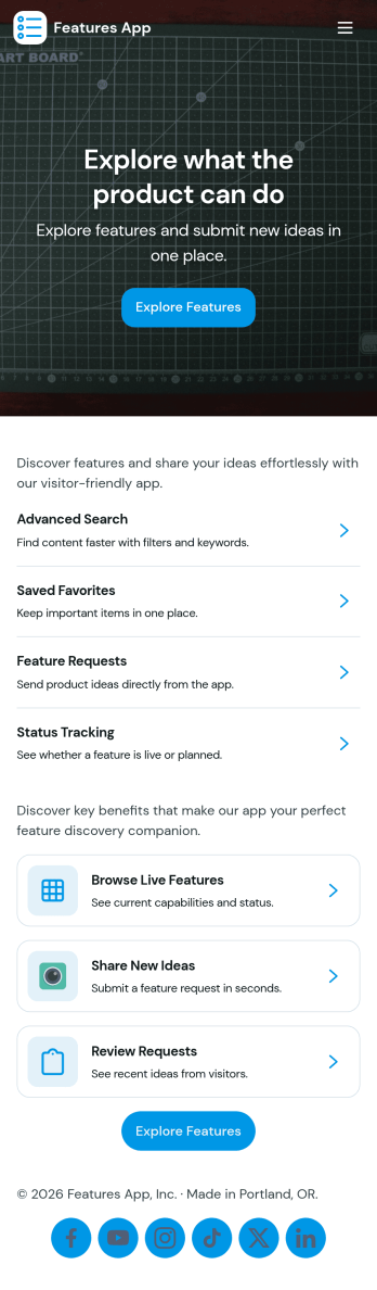 Features App Template
