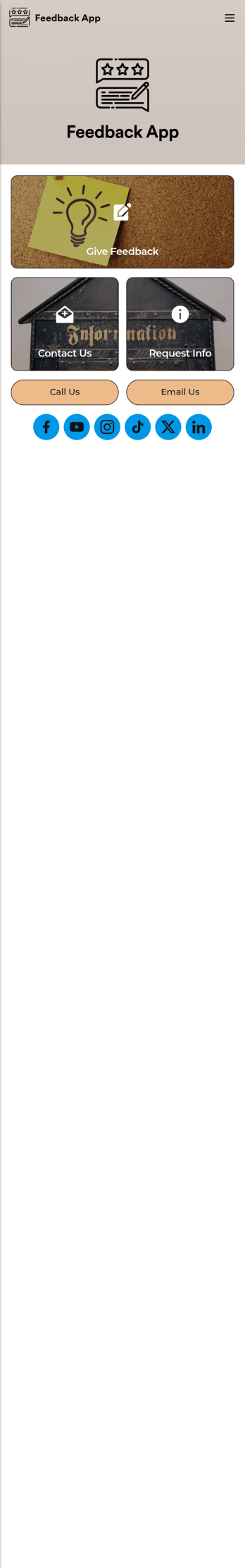 Feedback App Template