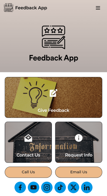 Feedback App Template