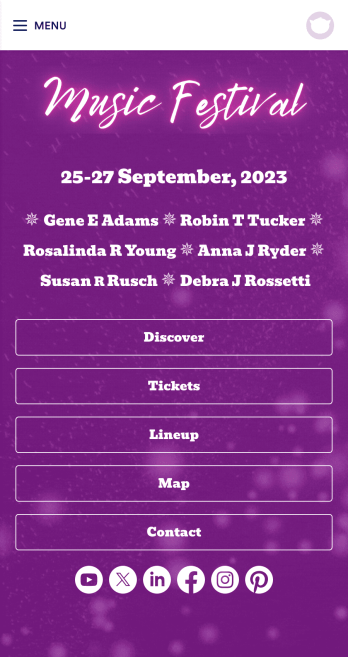 Festival App Template
