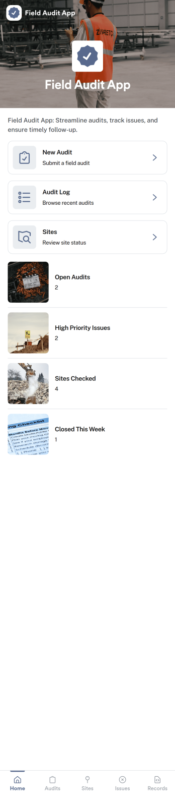 Field Audit App Template