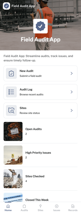 Field Audit App Template