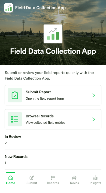 Field Data Collection App Template