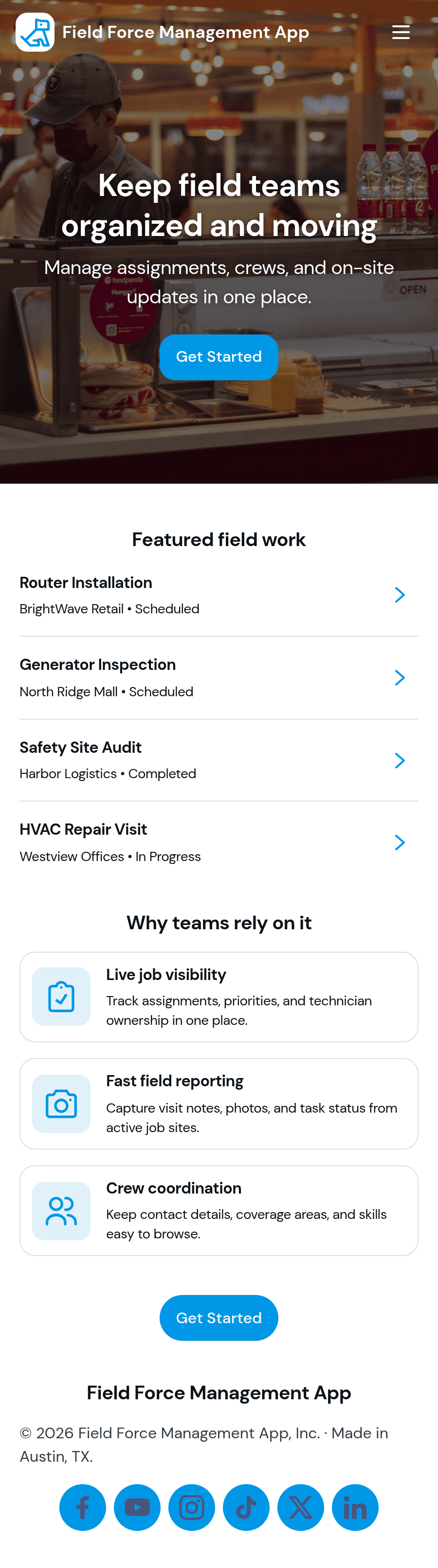 Field Force Control Tutorial File Field Force Management App Template | Jotform