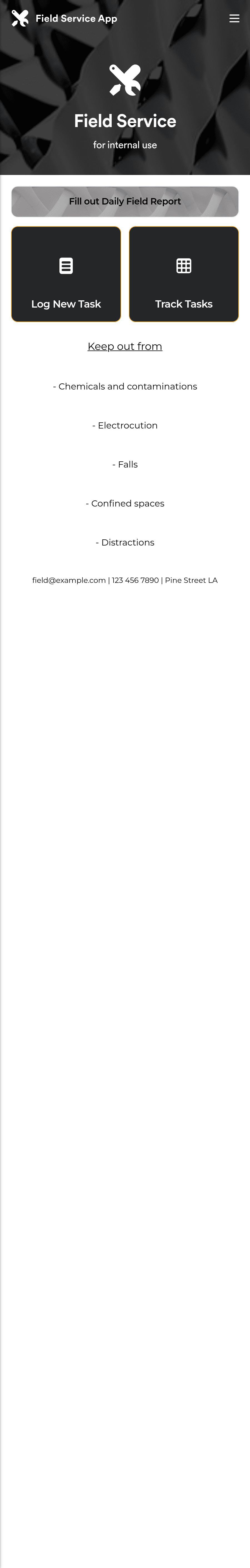 Field Service App Template Jotform