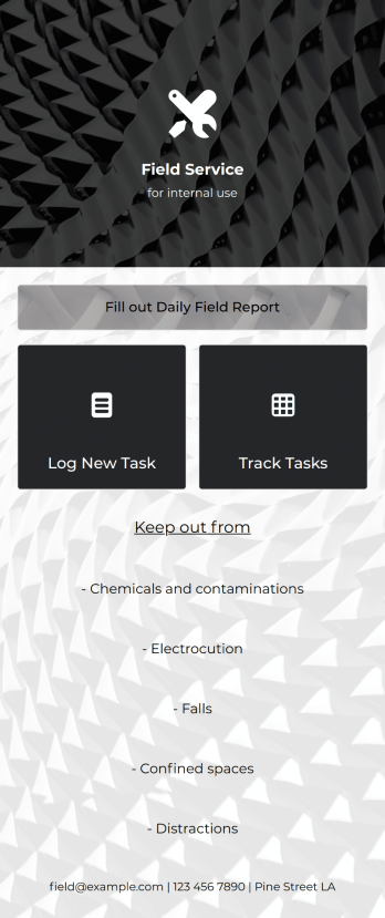 Field Service App Template