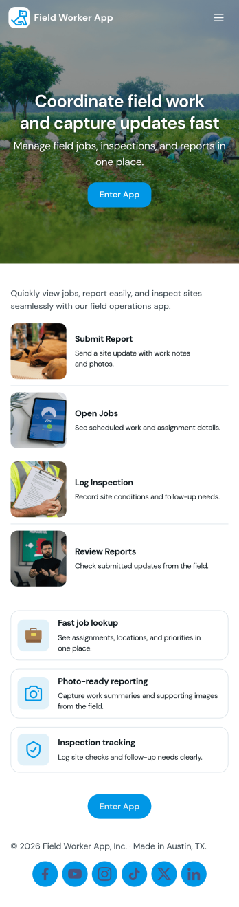Field Worker App Template