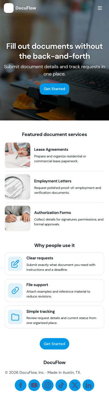 Fill Out Document App Template