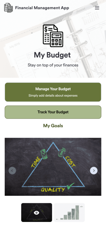 Financial Management App Template