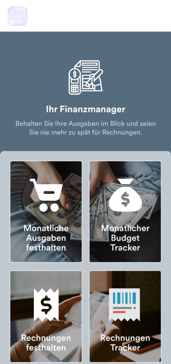 Finanzmanagement App Template