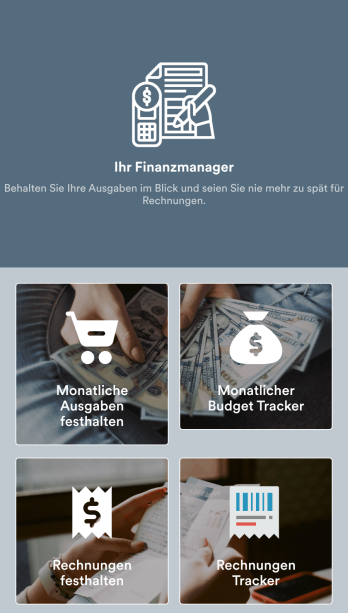 Finanzmanagement App Template