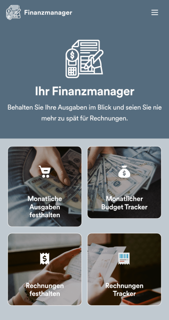 Finanzmanagement App