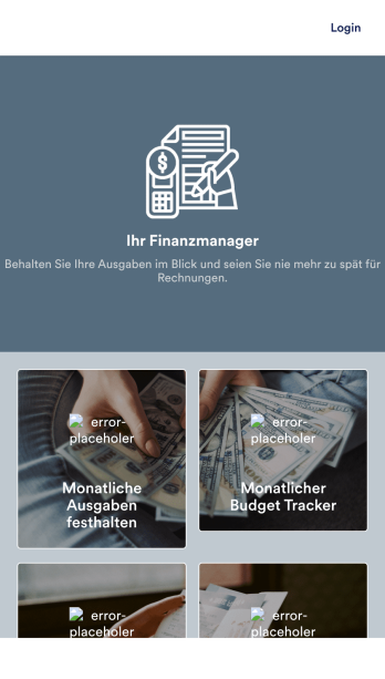 Finanzmanagement App Template