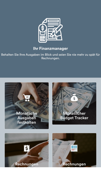 Finanzmanagement App Template
