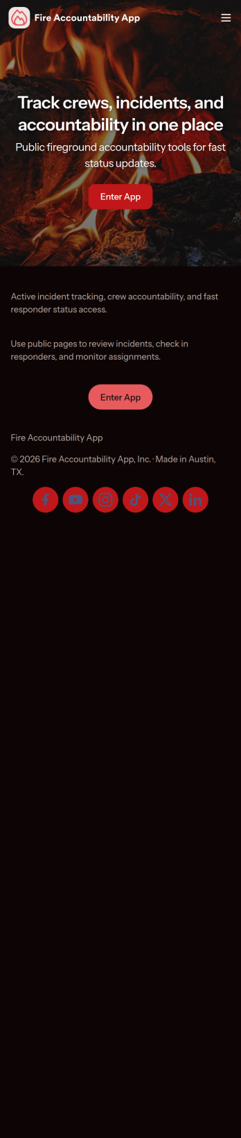 Fire Accountability App Template