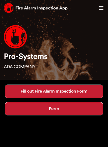 Fire Alarm Report App Template