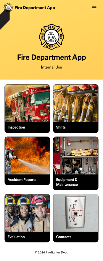 Custom Fire Department App