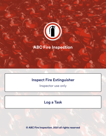 Fire Extinguisher Inspection App Template
