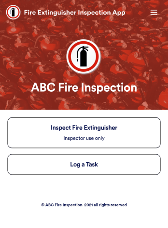 Fire Extinguisher Inspection App Template
