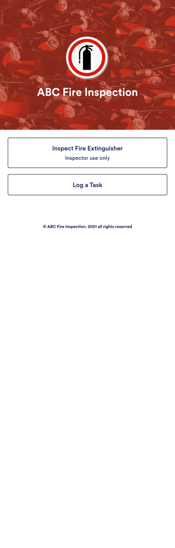 Fire Extinguisher Inspection App Template
