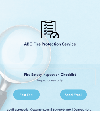 Fire Inspection App Template