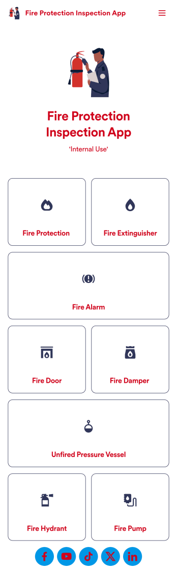 Fire Protection Inspection App Template
