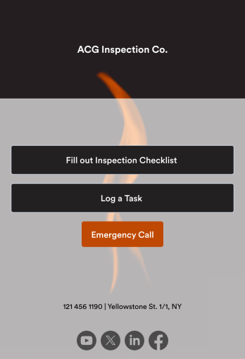 Fire Pump Inspection Checklist App Template
