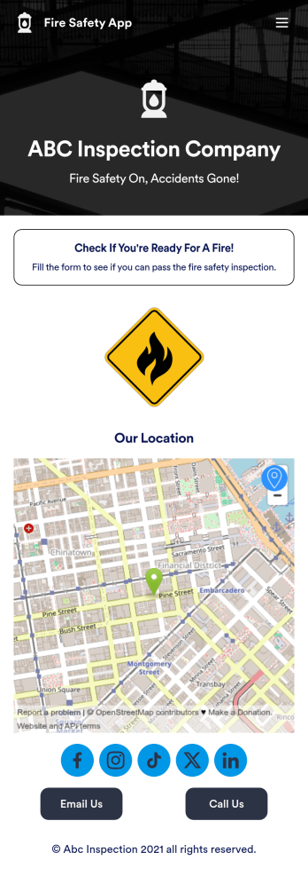 Fire Risk Assessment App Template